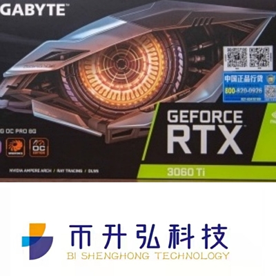 GIGABYTE 8GB Madencilik Rig Grafik Kartı RTX 3060 Ti OC 8 Pin 1750MHz