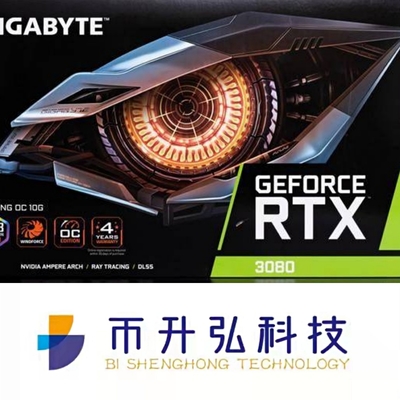 8704 CUDA Mining Rig Ekran Kartı 1800MHz GIGABYTE GEFORCE RTX 3080 GAMING OC 10GB