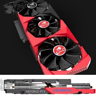 1695MHz ETH Madencilik Rig Grafik Kartı Renkli GeForce RTX 3090 24GB