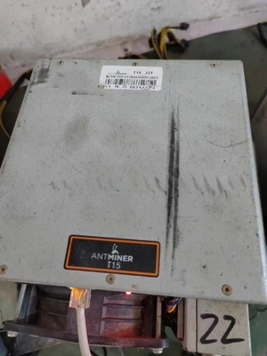 1541W Cryptocurrency Madencilik Ekipmanları İkinci El Bitmain Antminer T15 23TH BTC Madenciliği