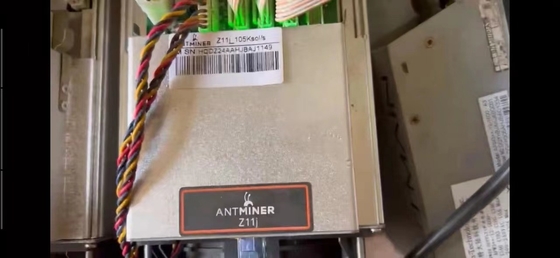 105ksol/S Bitmain Antminer Z11j 1418W ZEC Madenci 228×134×279mm
